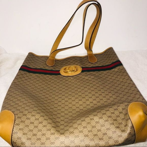 Vintage EUC large Gg tote bag - Picture 6 of 15